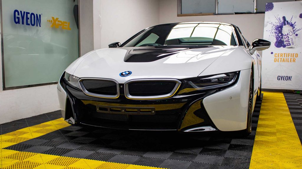 Image of BMW i8 protected with GYEON Enhance PPF